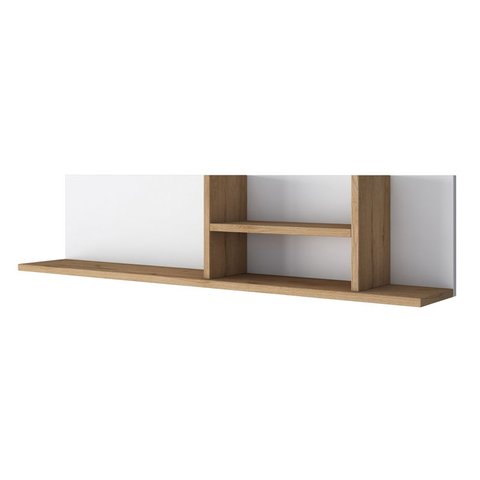 Hanah Home AE103 - 2641 Estantería de Pared Blanco y Nogal Hanah Home AE103 - 2641 Estantería de Pared Blanco y Nogal
